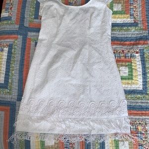 NWOT Lilly Pulitzer white lace dress Sz 2